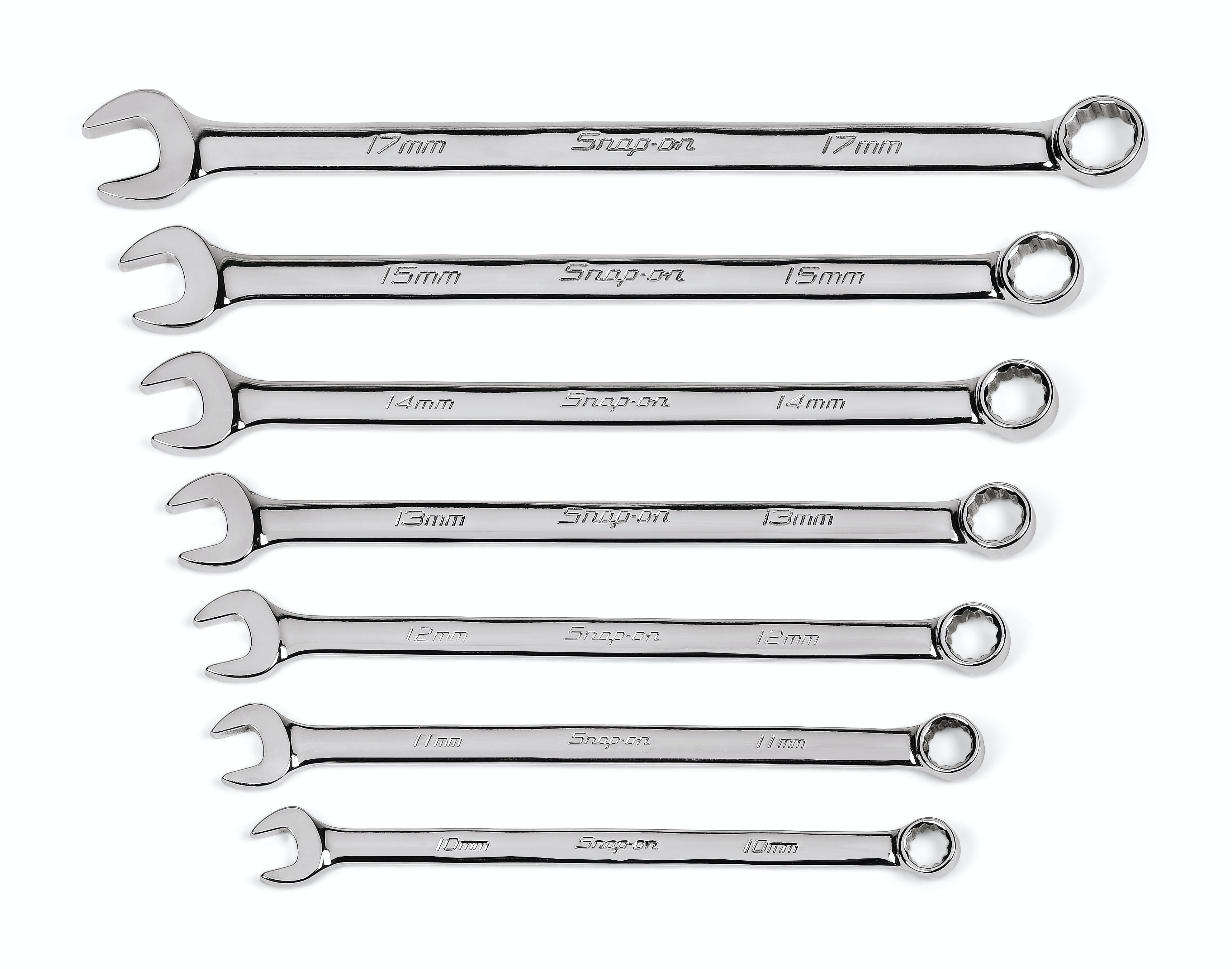 7 pc 12-Point Metric Flank Drive® Long Combination Wrench Set | OEXLM707B 7 pc 12-Point Metric Flank Drive® Long Combination Wrench Set | OEXLM707B